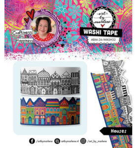 ABM Washi tape Houses Art by Marlene nr. 32