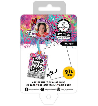 ABM Die-cut Paper Tags Art Deco Tags Art by Marlene nr. 15 – 21 Tags