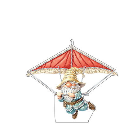 Diamond Painting acrylhanger – Gnome met vlieger