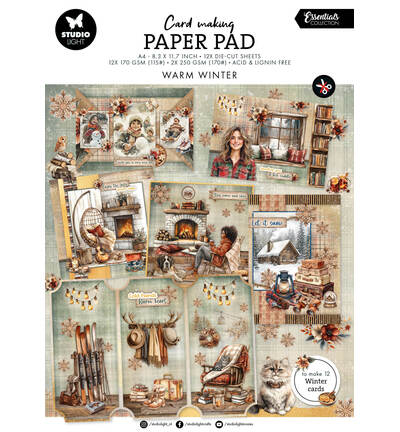 SL Card making pad Warm Winter Essentials nr.46 – 14 Sheets