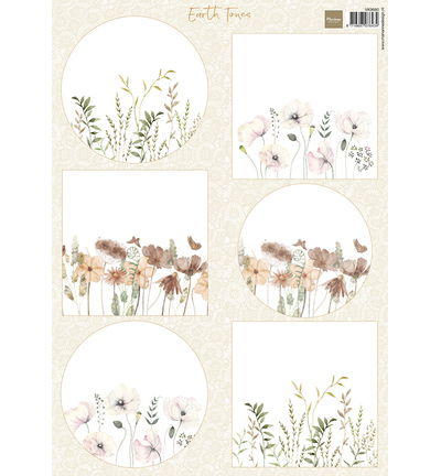 Marianne Design Knipvel A4, Earth Tones