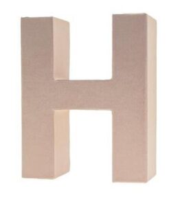 Cardboard Letters/numbers 17,5cm, H