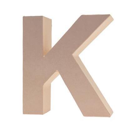 Cardboard Letters/numbers 17,5cm, K