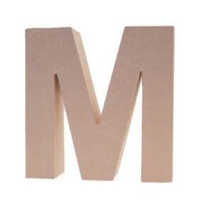 Cardboard Letters/numbers 17,5cm, M