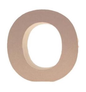Cardboard Letters/numbers 17,5cm, O