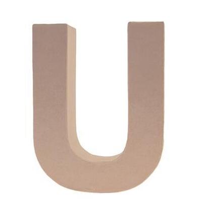 Cardboard Letters/numbers 17,5cm, U