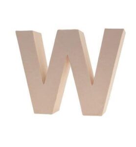 Cardboard Letters/numbers 17,5cm, W