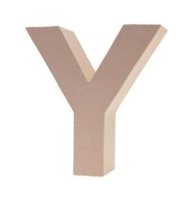 Cardboard Letters/numbers 17,5cm, Y