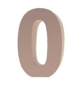Cardboard Letters/numbers 17,5cm, 0