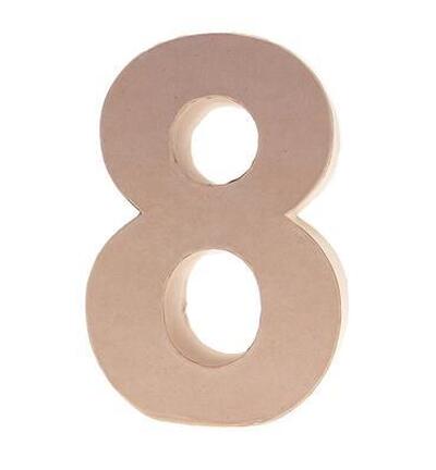 Cardboard Letters/numbers 17,5cm, 8