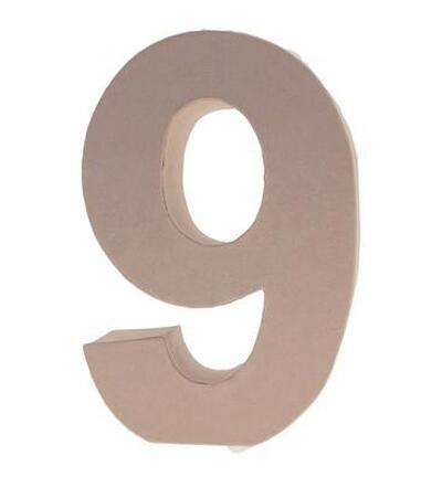 Cardboard Letters/numbers 17,5cm, 9