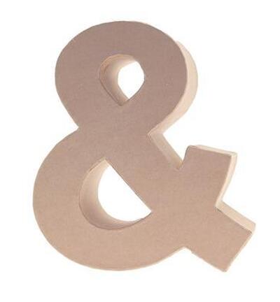 Cardboard Letters/numbers 17,5cm, &