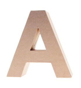 Cardboard Letters/numbers 10cm, A