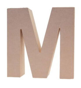 Cardboard Letters/numbers 10cm, M