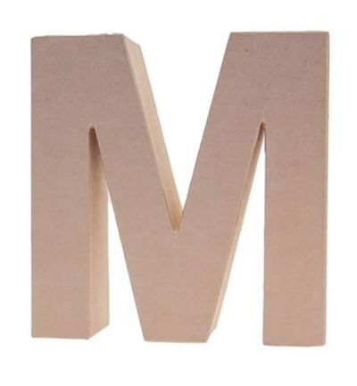 Cardboard Letters/numbers 10cm, M