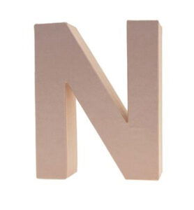 Cardboard Letters/numbers 10cm, N
