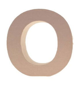 Cardboard Letters/numbers 10cm, O