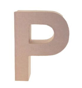 Cardboard Letters/numbers 10cm, P