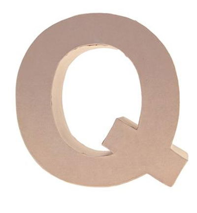 Cardboard Letters/numbers 10cm, Q