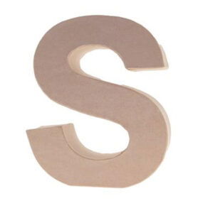 Cardboard Letters/numbers 10cm, S