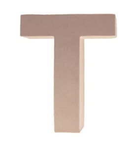 Cardboard Letters/numbers 10cm, T