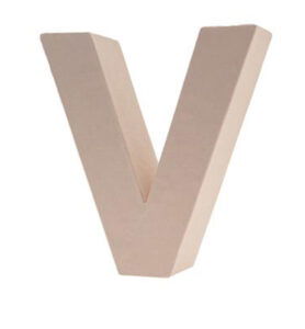 Cardboard Letters/numbers 10cm, V