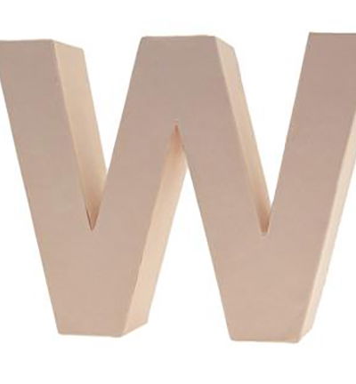 Cardboard Letters/numbers 10cm, W