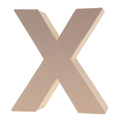 Cardboard Letters/numbers 10cm, X