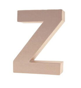 Cardboard Letters/numbers 10cm, Z