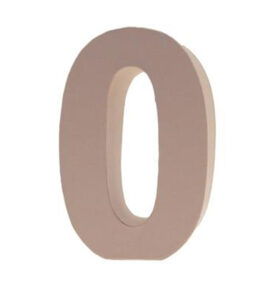 Cardboard Letters/numbers 10cm, 0