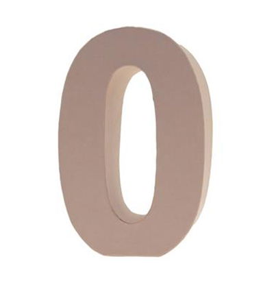 Cardboard Letters/numbers 10cm, 0