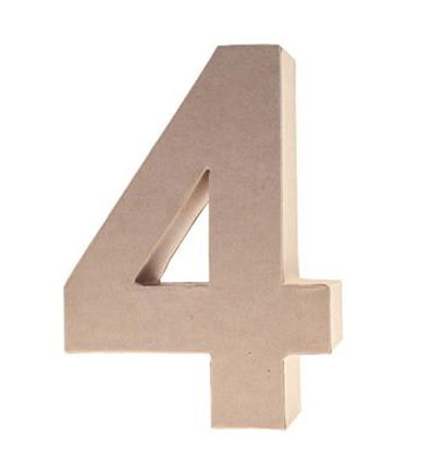 Cardboard Letters/numbers 10cm, 4