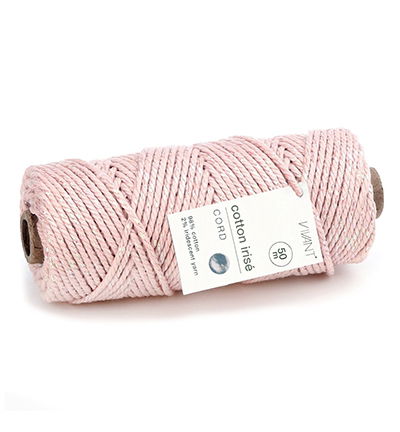Cotton Irise cord 50mtr x 3mm, Marble rose