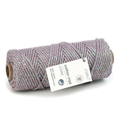 Cotton Irise cord 50mtr x 3mm, Old purple