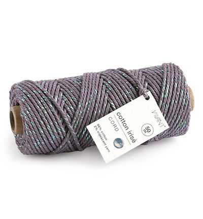 Cotton Irise cord 50mtr x 3mm, Aubergine