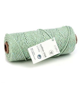 Cotton Irise cord 50mtr x 3mm, Light Olive