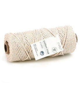 Cotton Irise cord 50mtr x 3mm, Creme
