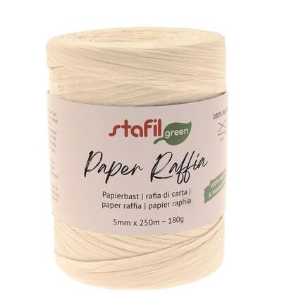 Paper rafia 5mm x 250mtr, Cream