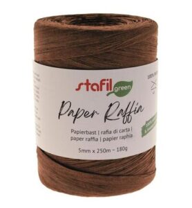 Paper rafia 5mm x 250mtr, Brown