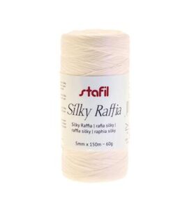 Silky raffia 5mm x 150mtr / ± 60gr, Ivory