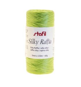 Silky raffia 5mm x 150mtr / ± 60gr, Light green
