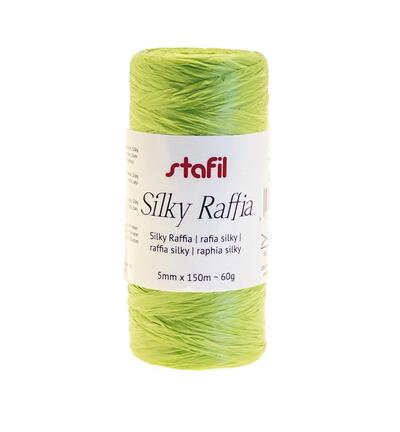 Silky raffia 5mm x 150mtr / ± 60gr, Light green