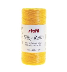Silky raffia 5mm x 150mtr / ± 60gr, Yellow