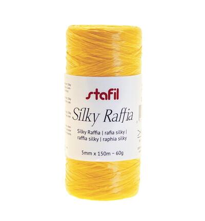Silky raffia 5mm x 150mtr / ± 60gr, Yellow