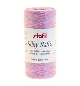 Silky raffia 5mm x 150mtr / ± 60gr, Taupe violet