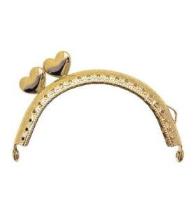Clutch closure for bags 8,5 x 4,2cm, Anna gold