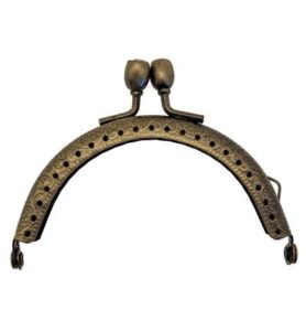 Clutch closure for bags 8,5 x 4,2cm, Crystal bronze