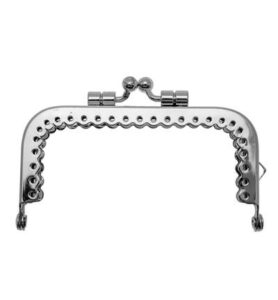 Clutch closure for bags 8,5 x 4,1cm, Vicky silver