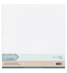 Linnenkarton Scrap 30,5×30,5cm, Wit