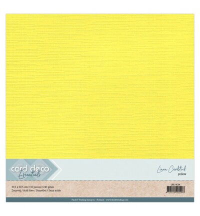 Linnenkarton Scrap 30,5×30,5cm, Geel